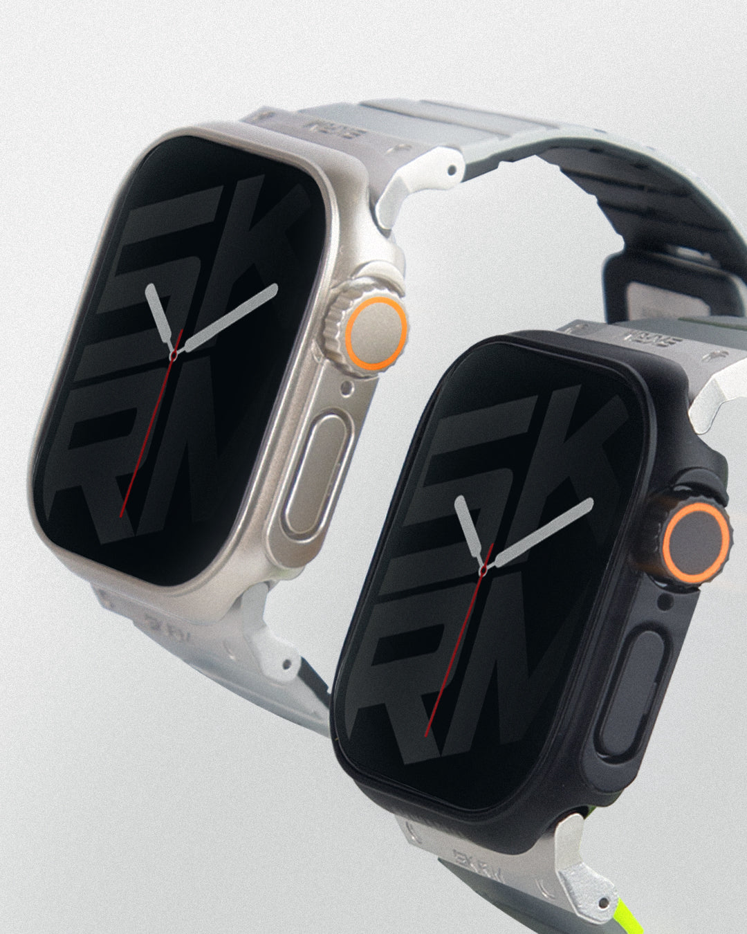 Apple Watch 42mm Skinarma Gado Pro Dijital Taç Korumalı Kasa ve Ekran Koruyucu Siyah