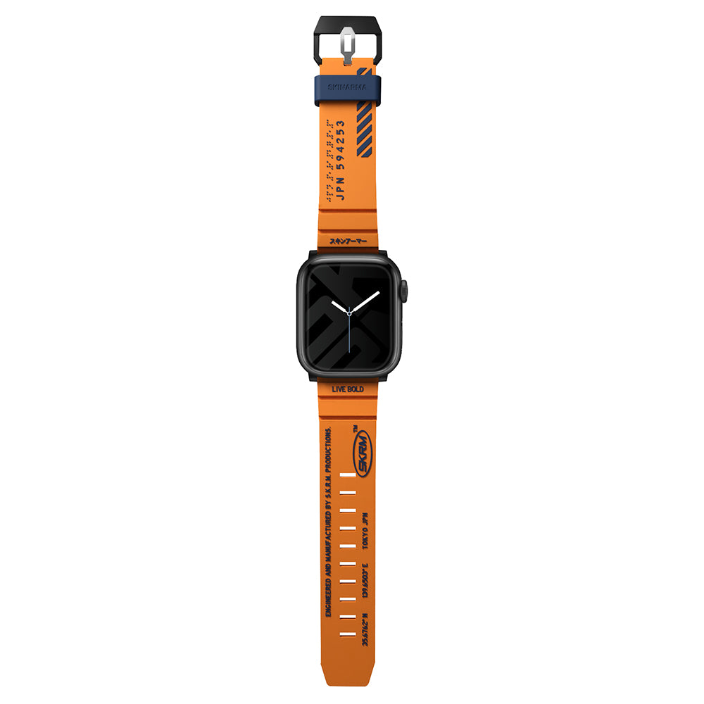 Apple Watch 42mm SkinArma Shokku Silicone Band Electric Yellow