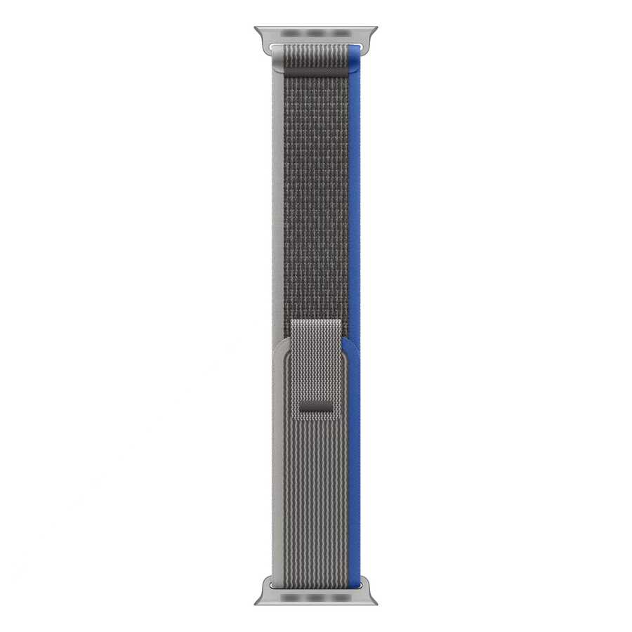 Apple Watch 42mm Wiwu Trail Loop Nylon Braided Embroidered Mesh Strap Gray-Blue