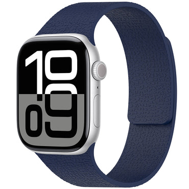 Apple Watch 42mm Zore KRD-136 Kabartma Desenli Silikon Kordon Yeşil