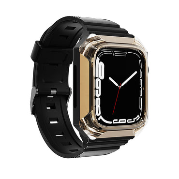 Apple Watch 42mm Zore KRD-88 Sert PC Kasa Koruyuculu Silikon Kordon