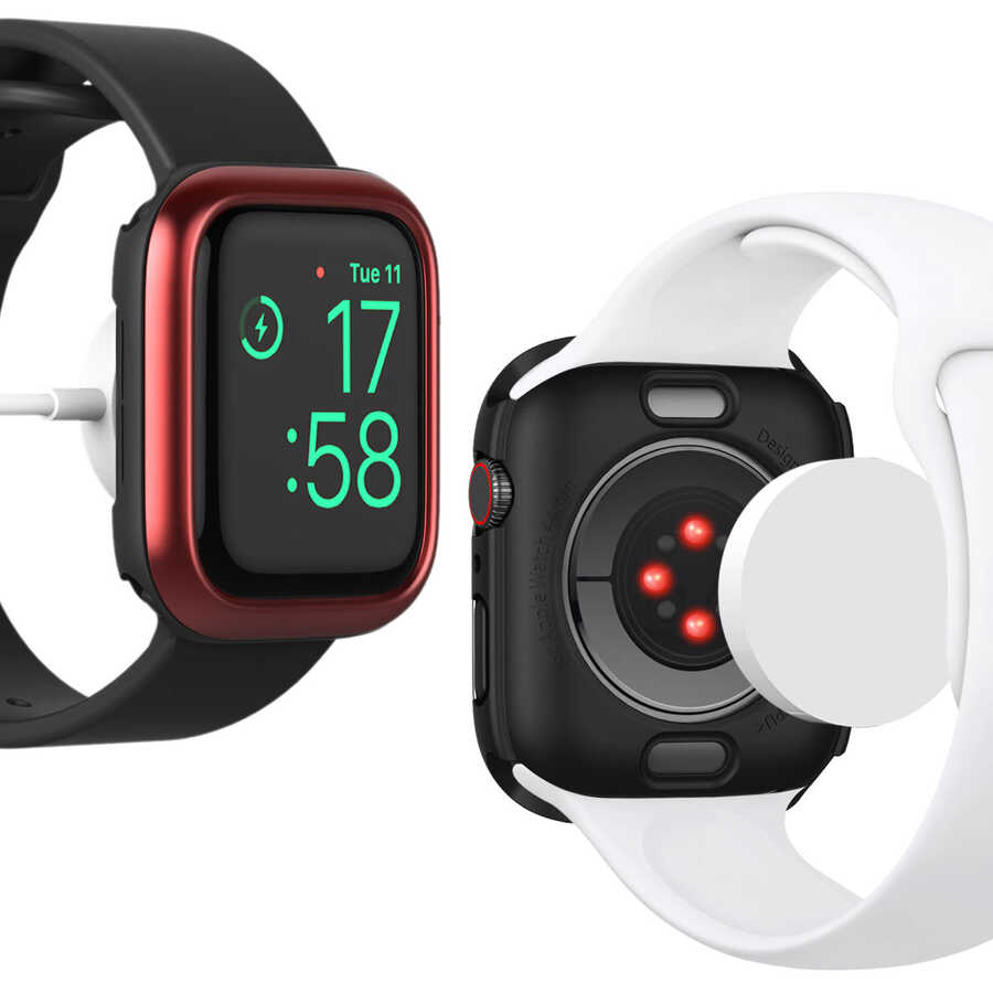 Apple Watch 44mm Araree Amy Smartwatch Protector Red