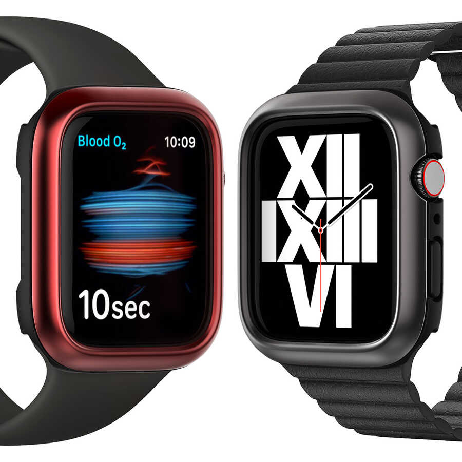 Apple Watch 44mm Araree Amy Smartwatch Protector Red