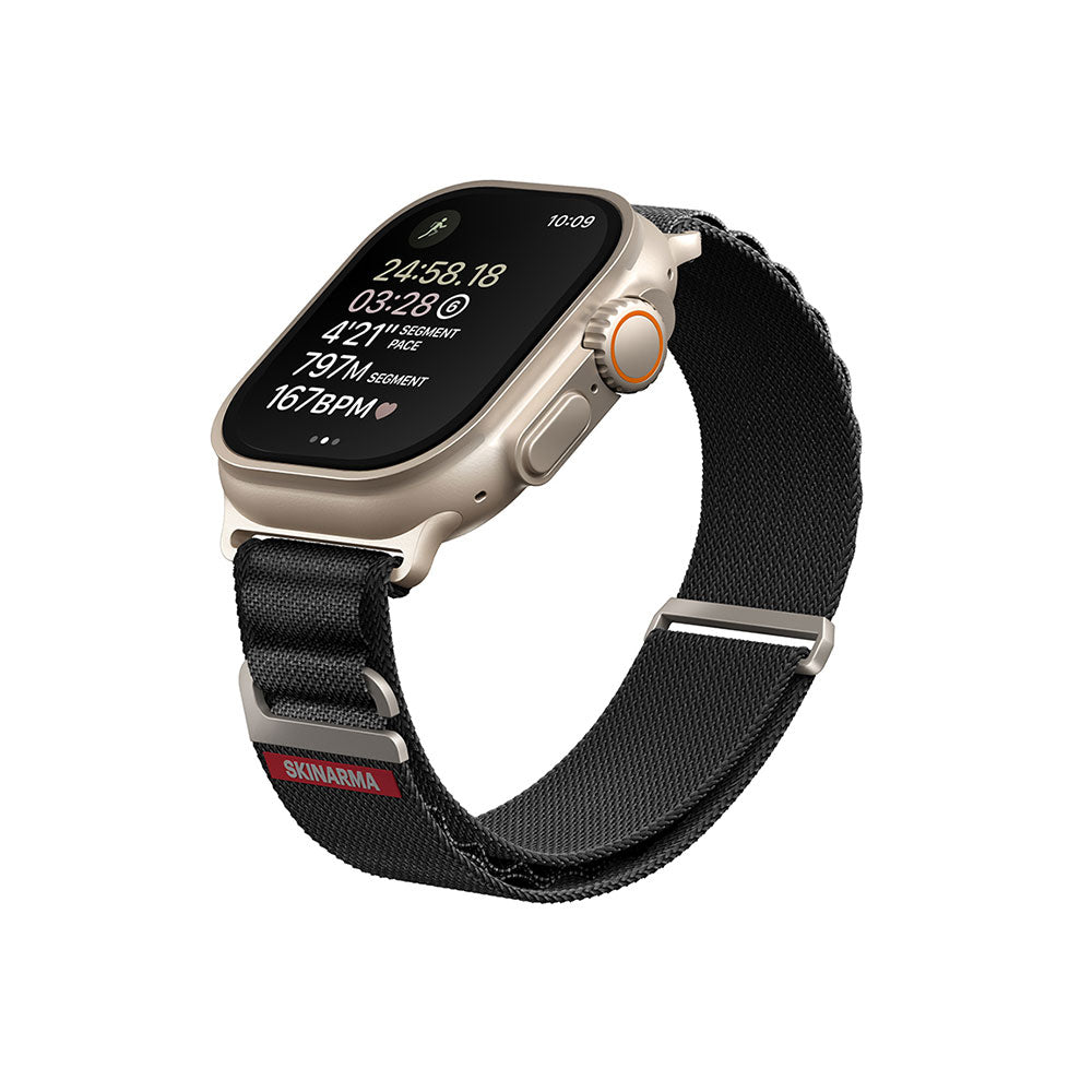Apple Watch 44mm SkinArma Kobu Mesh Strap Black