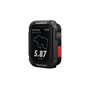 Apple Watch 44mm SkinArma Kurono Buzlu Tasarım Sert PC Kasa Koruyucu Koyu Gri