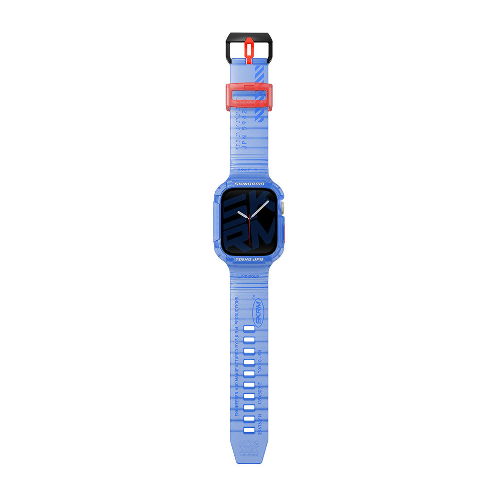 Apple Watch 44mm SkinArma Saido Hard PC Case Protector Silicone Band Yellow