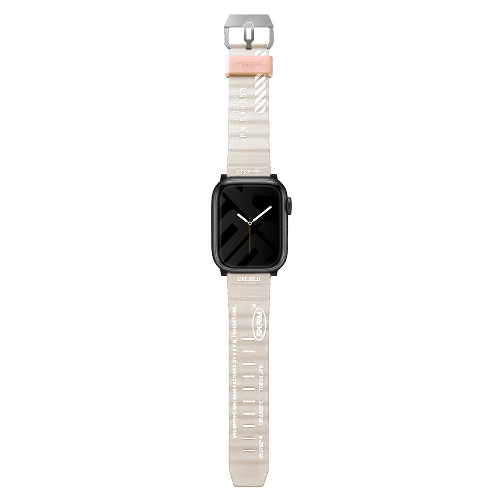 Apple Watch 44mm SkinArma Shokku Silicone Band Electric Yellow