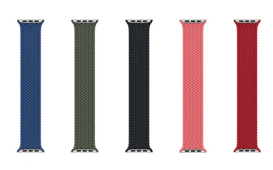 Apple Watch 44mm Wiwu Braided Solo Loop Large Band Black