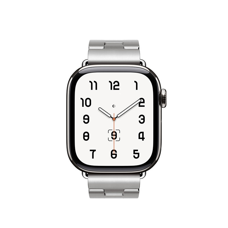 Apple Watch 44mm Zore KRD-125 Metal Band Strap Silver