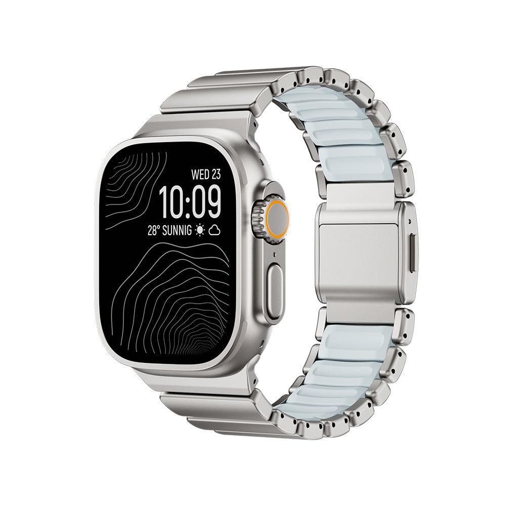 Apple Watch 44mm Zore KRD-151 Metal Silikon Kordon
