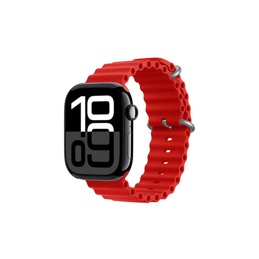 Apple Watch 10 46mm Zore KRD-75 Silikon Kordon Kırmızı