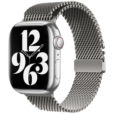 Apple Watch 7 41mm Zore KRD-121 Metal Mesh Strap Black