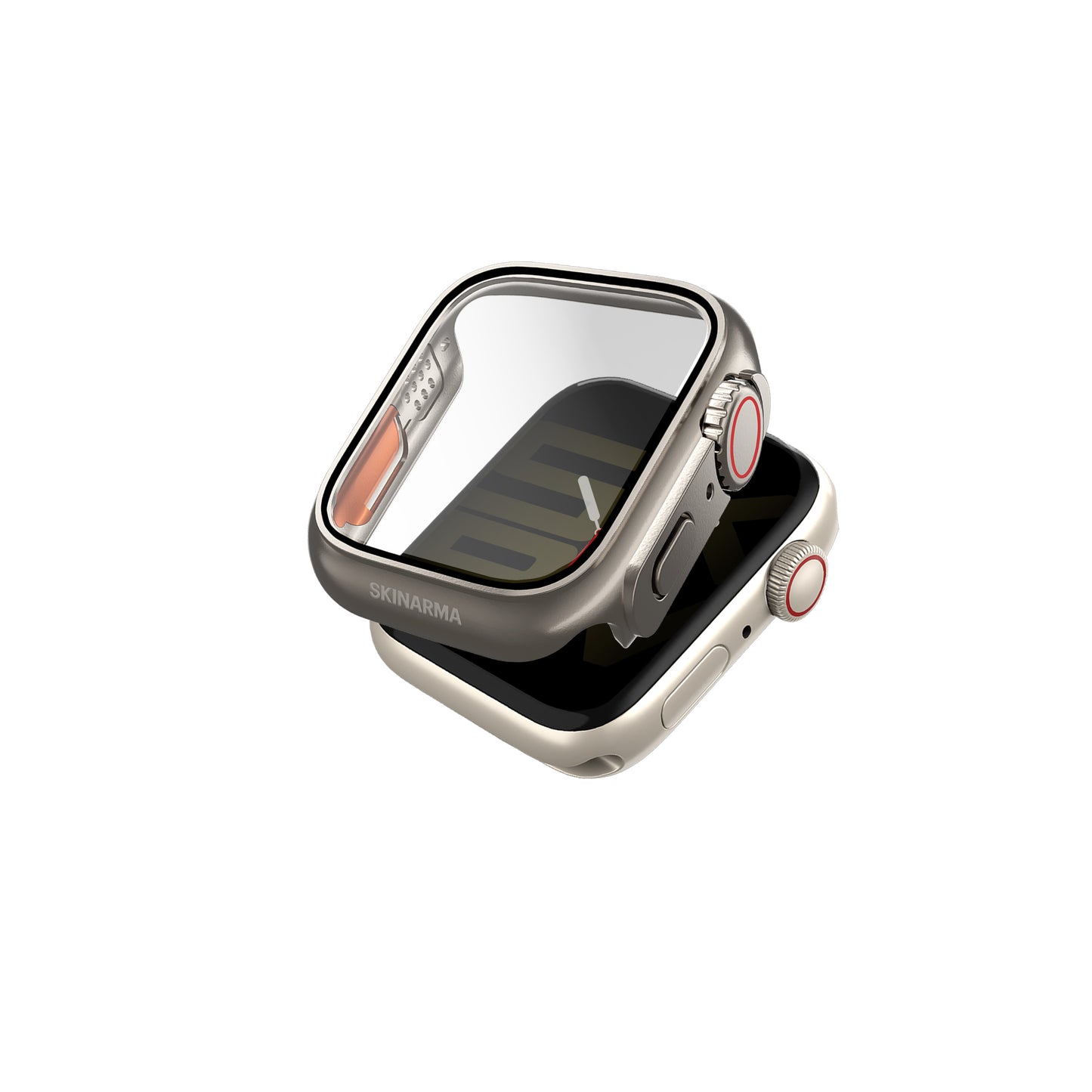 Apple Watch 7 45mm SkinArma Gado Pro Digital Crown Protective Case and Screen Protector Gray