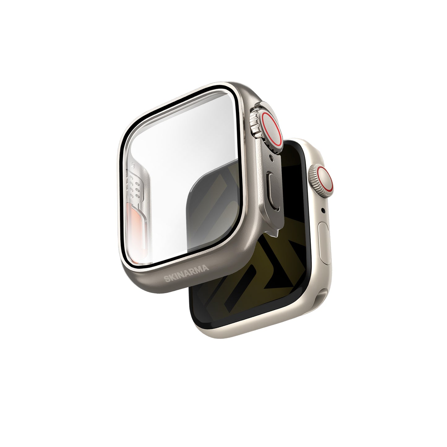 Apple Watch 7 45mm SkinArma Gado Pro Digital Crown Protective Case and Screen Protector Gray