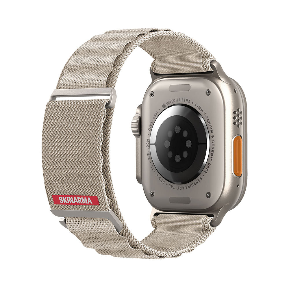 Apple Watch 7 45mm SkinArma Kobu Mesh Band Cream