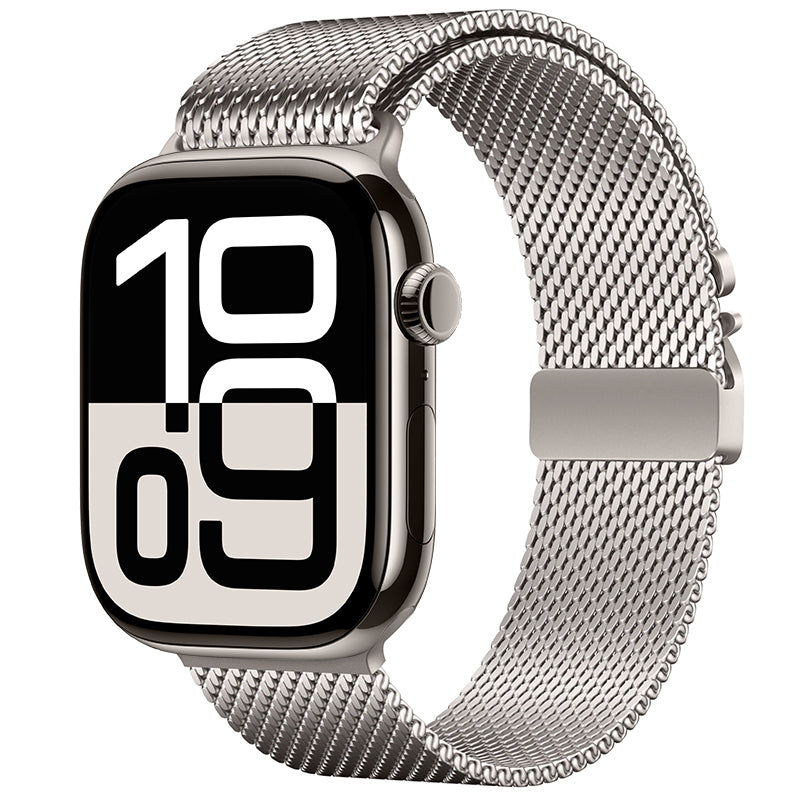 Apple Watch 7 45mm Zore KRD-121 Metal Mesh Band Pink