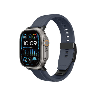 Apple Watch Ultra 49mm Amazingthing Titan Chrono Silikon Kordon Beyaz