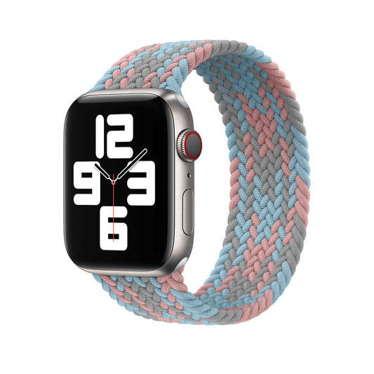 Apple Watch Ultra 49mm Band Wiwu Braided Solo Loop Contrast Color Large Strap Strap NO4