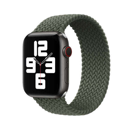 Apple Watch Ultra 49mm Band Wiwu Braided Solo Loop Large Strap Green