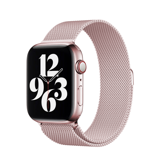 Apple Watch Ultra 49mm Band Zore KRD-01 Metal Strap Light Pink