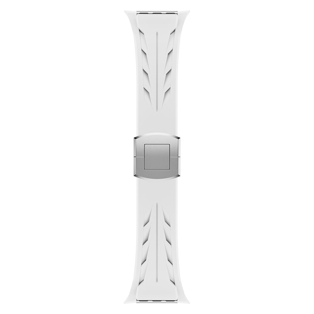 Apple Watch Ultra 49mm KRD-127 Metal Buckle Silicone Band Orange