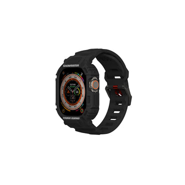Apple Watch Ultra 49mm Skinarma Mecha 2in1 TPU Kasa Koruyucu + Silikon Kordon Yeşil