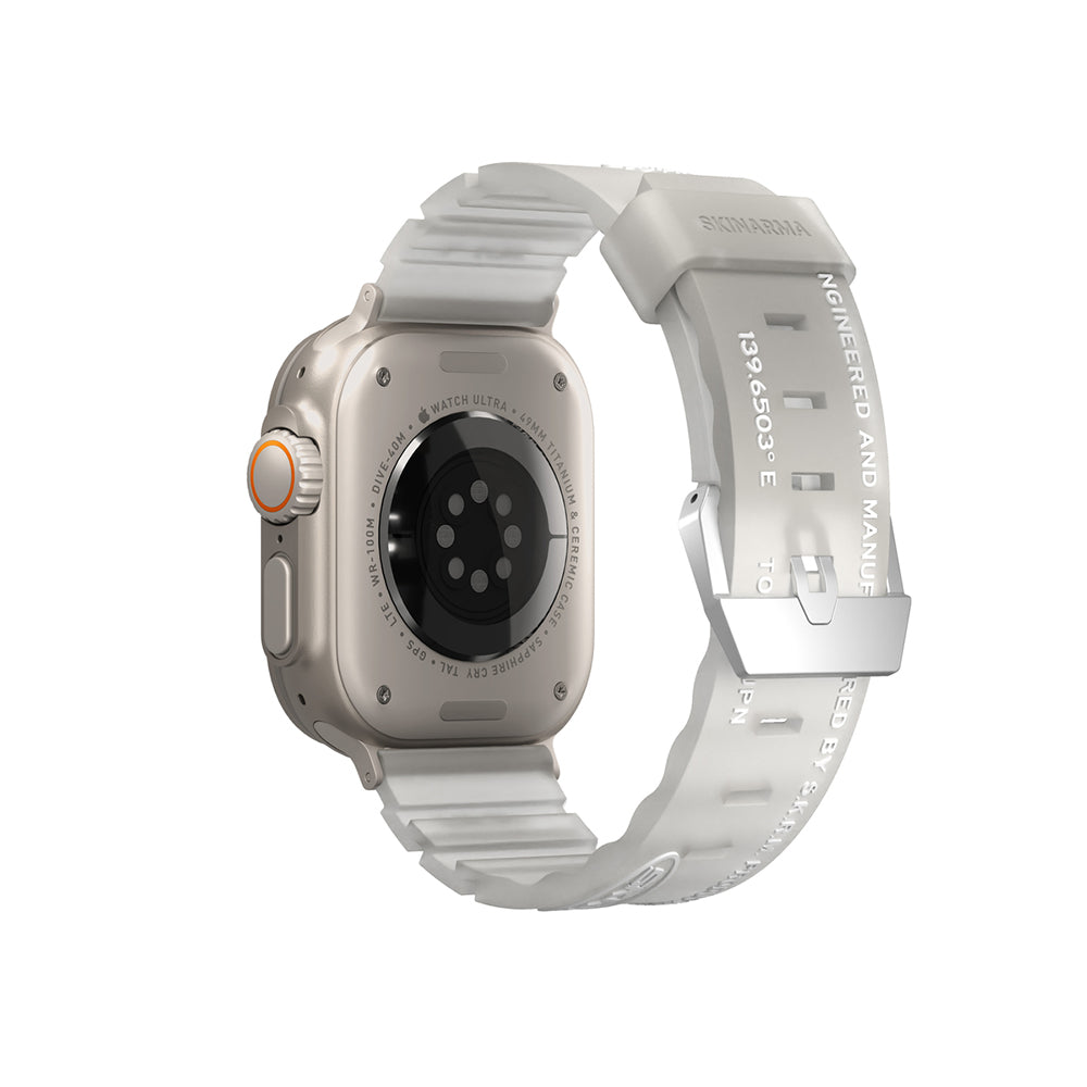 Apple Watch Ultra 49mm SkinArma New Shokku Silicone Band Smoked