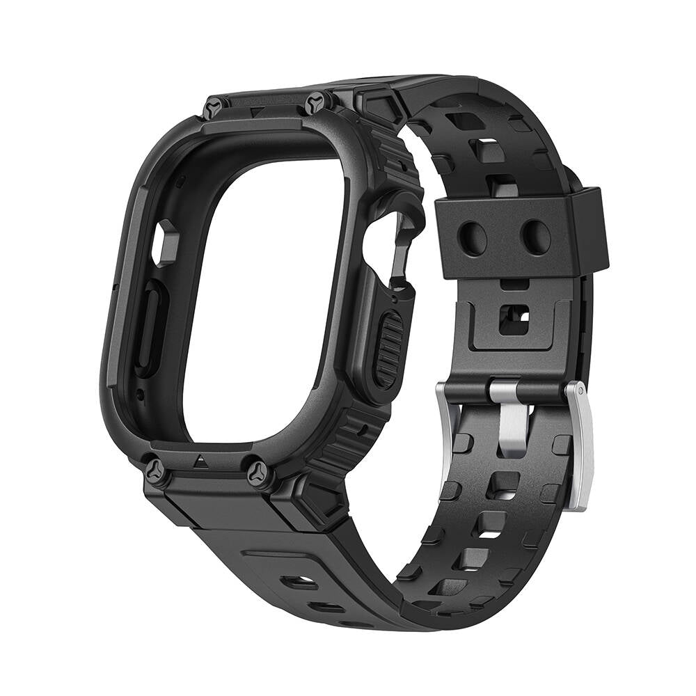 Apple Watch Ultra 49mm Wiwu Wi-WB014 Armor Series 2-in-1 Hard PC Case Protective Silicone Band Green