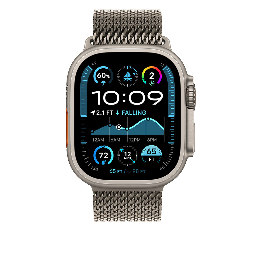 Apple Watch Ultra 49mm Zore KRD-100 Titanium Mesh Band Titanium