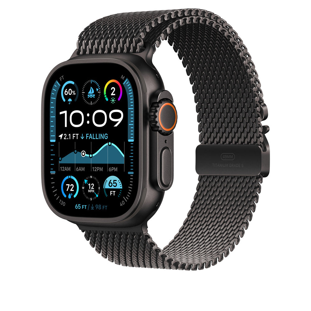 Apple Watch Ultra 49mm Zore KRD-100 Titanium Mesh Band Titanium