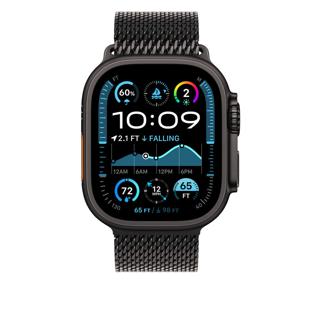Apple Watch Ultra 49mm Zore KRD-100 Titanium Mesh Band Titanium