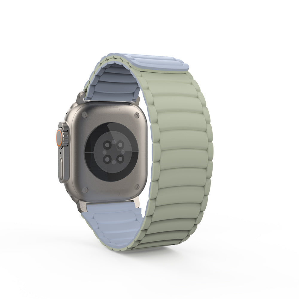 Apple Watch Ultra 49mm Zore KRD-122 Silikon Kordon Strap Kayış Siyah-Turuncu