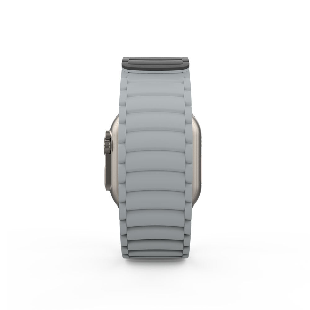 Apple Watch Ultra 49mm Zore KRD-122 Silicone Band Strap Black-Orange