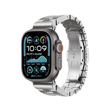 Apple Watch Ultra 49mm Zore KRD-125 Metal Kordon Strap Kayış Siyah