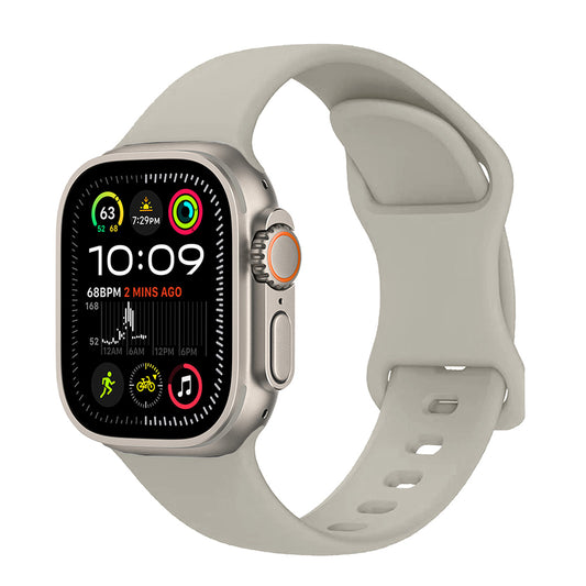 Apple Watch Ultra 49mm Zore KRD-131 Silikon Kordon Strap Kayış Stone