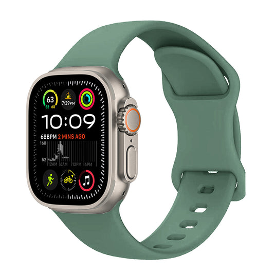 Apple Watch Ultra 49mm Zore KRD-131 Silikon Kordon Strap Kayış Koyu Yeşil