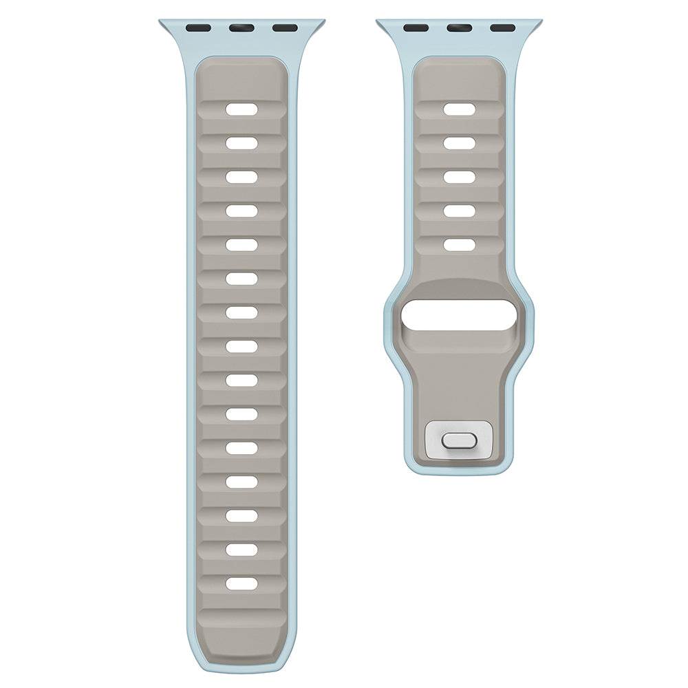 Apple Watch Ultra 49mm Zore KRD-135 Silicone Band Strap Gray-Black