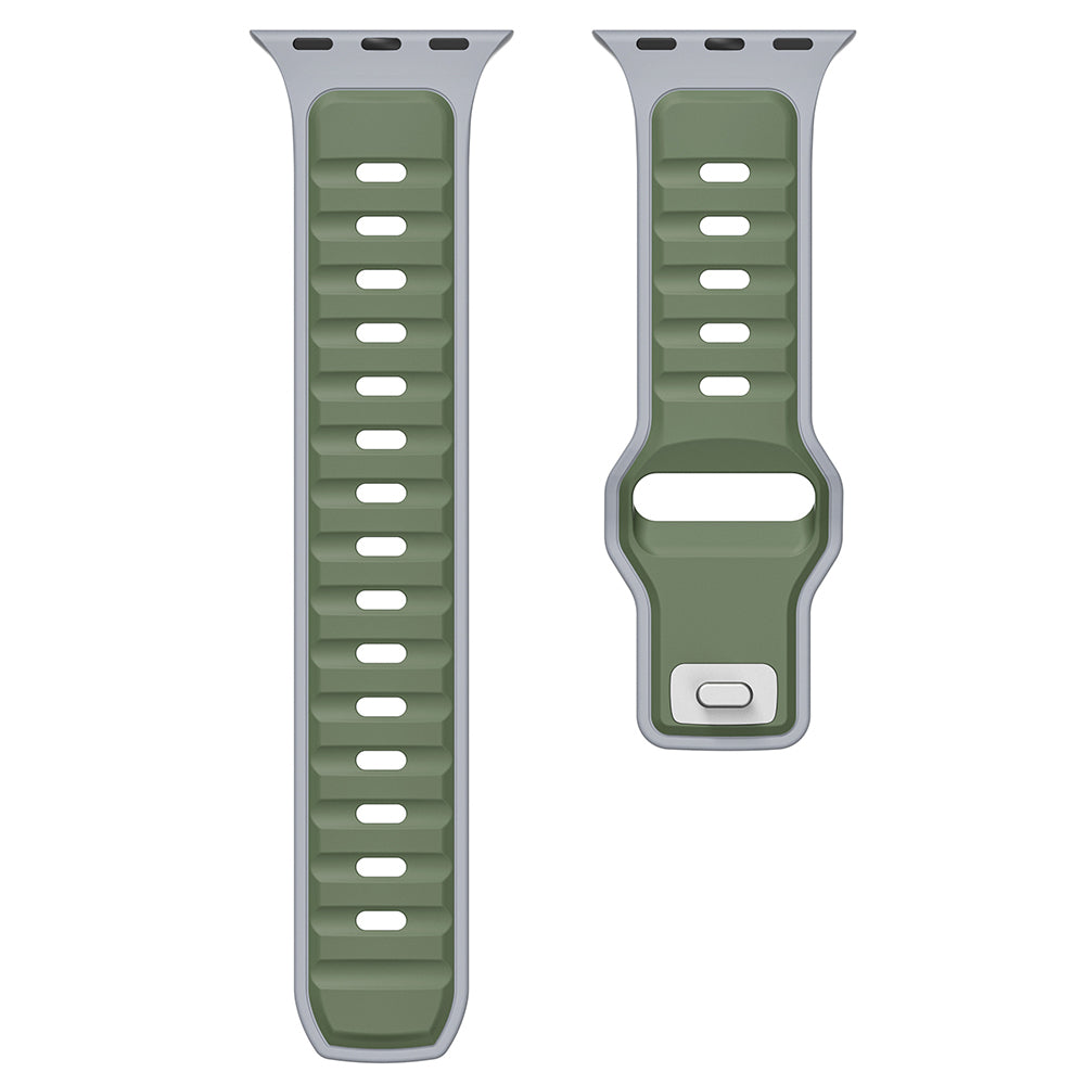 Apple Watch Ultra 49mm Zore KRD-135 Silicone Band Strap Light Blue-Gray