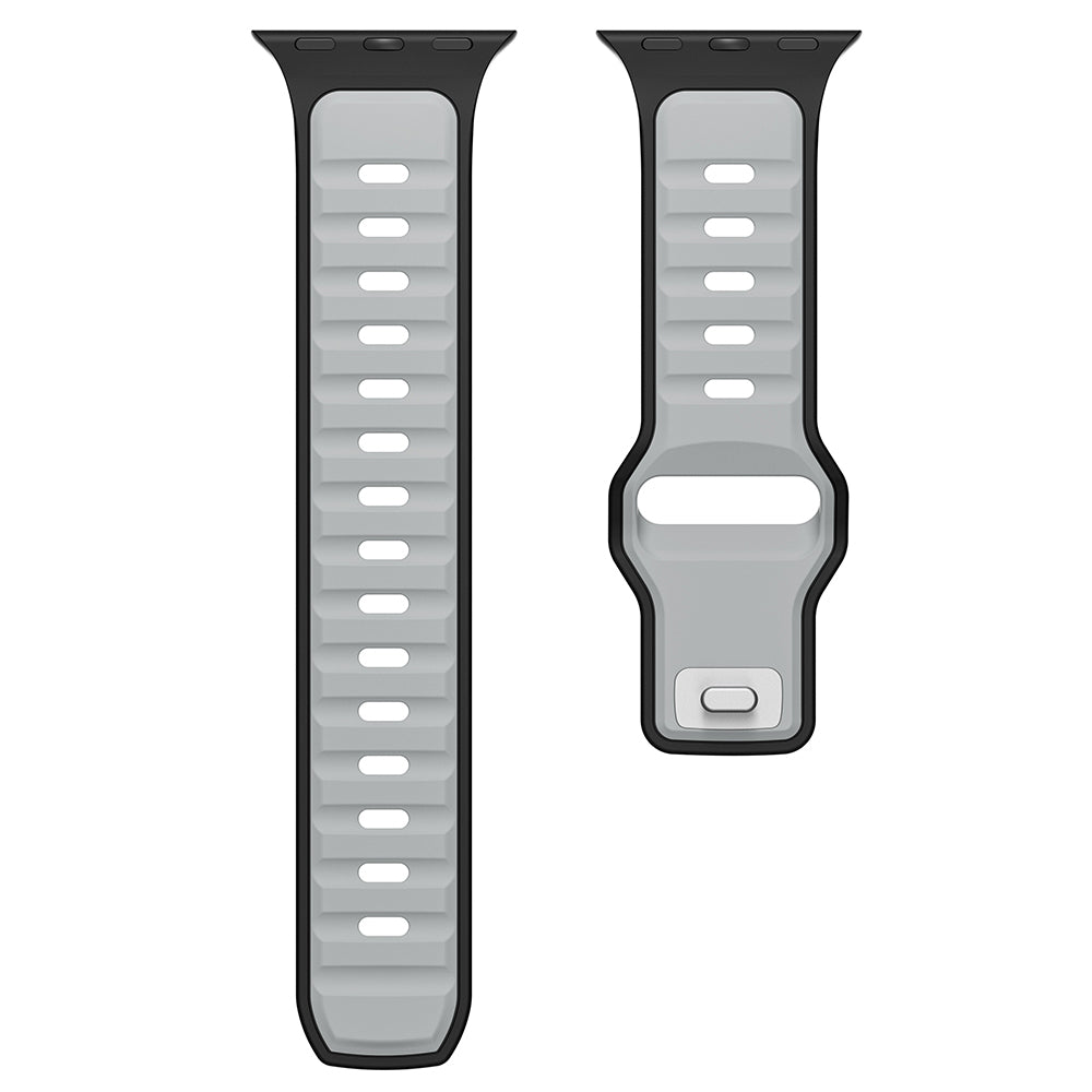 Apple Watch Ultra 49mm Zore KRD-135 Silicone Band Strap Light Blue-Gray