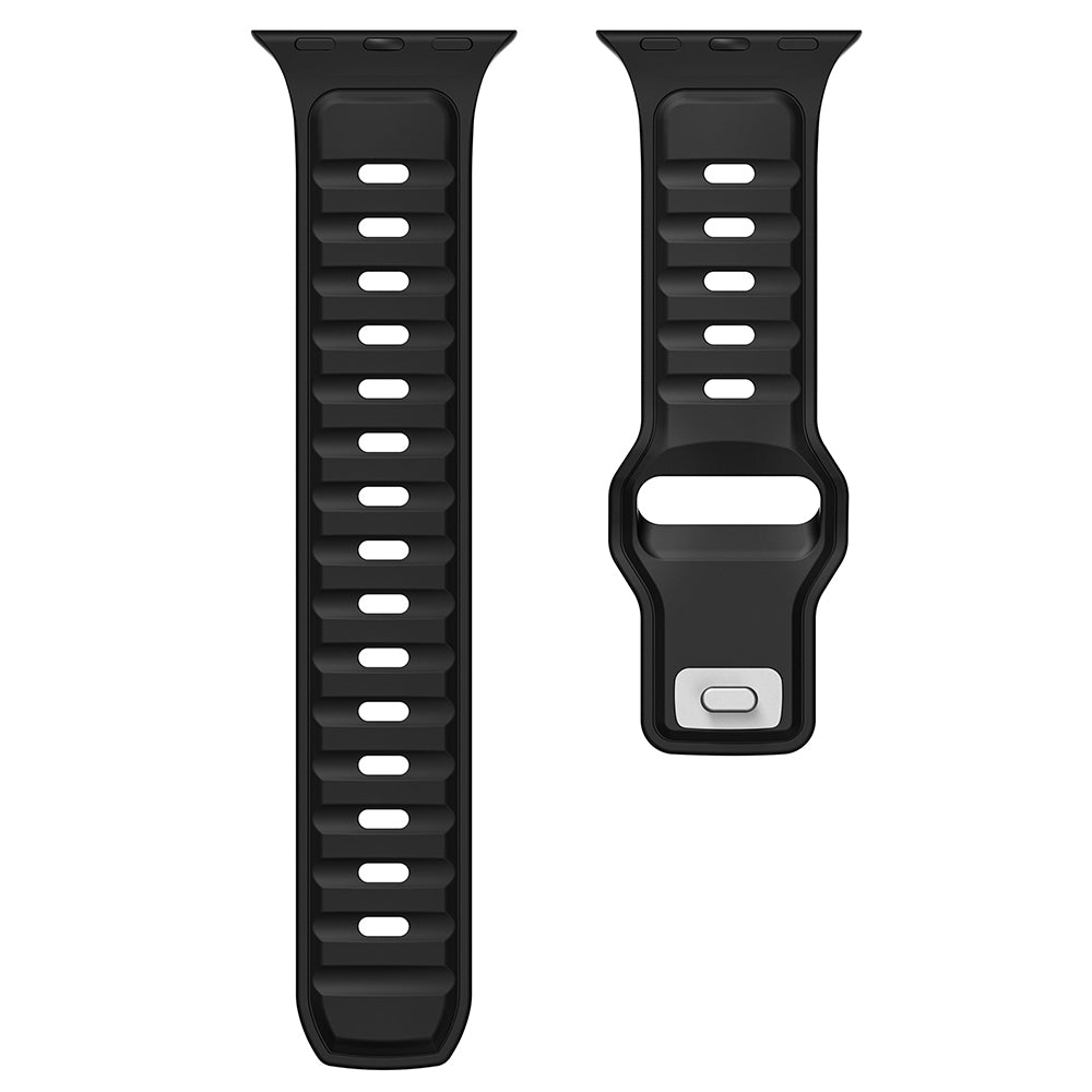 Apple Watch Ultra 49mm Zore KRD-135 Silicone Band Strap Gray-Black
