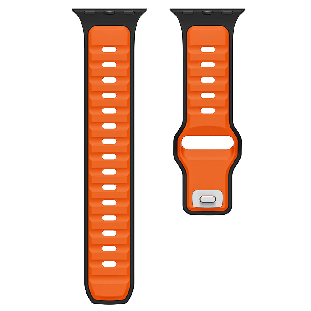 Apple Watch Ultra 49mm Zore KRD-135 Silicone Band Strap Black