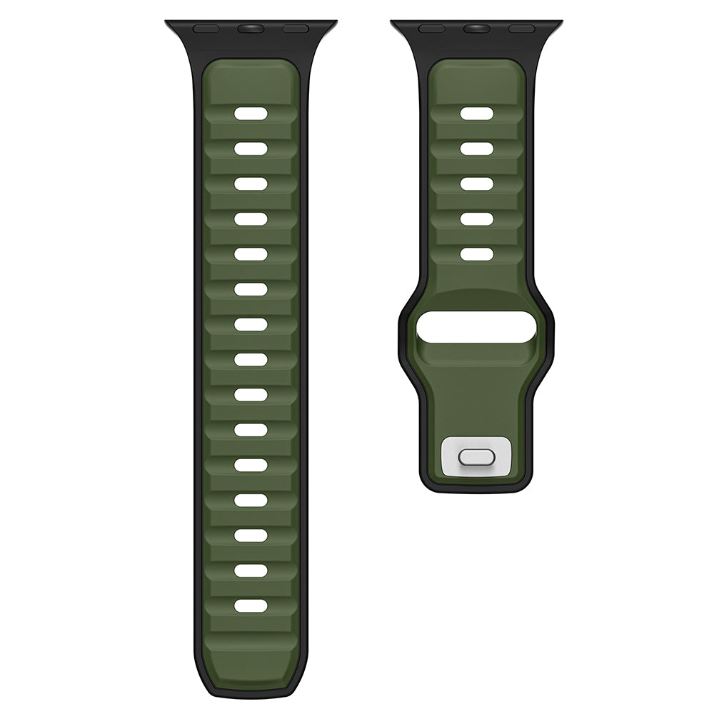 Apple Watch Ultra 49mm Zore KRD-135 Silicone Band Strap Gray-Black