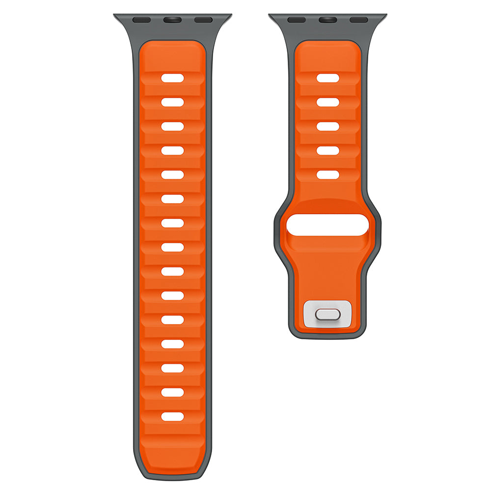 Apple Watch Ultra 49mm Zore KRD-135 Silicone Band Strap Gray-Black