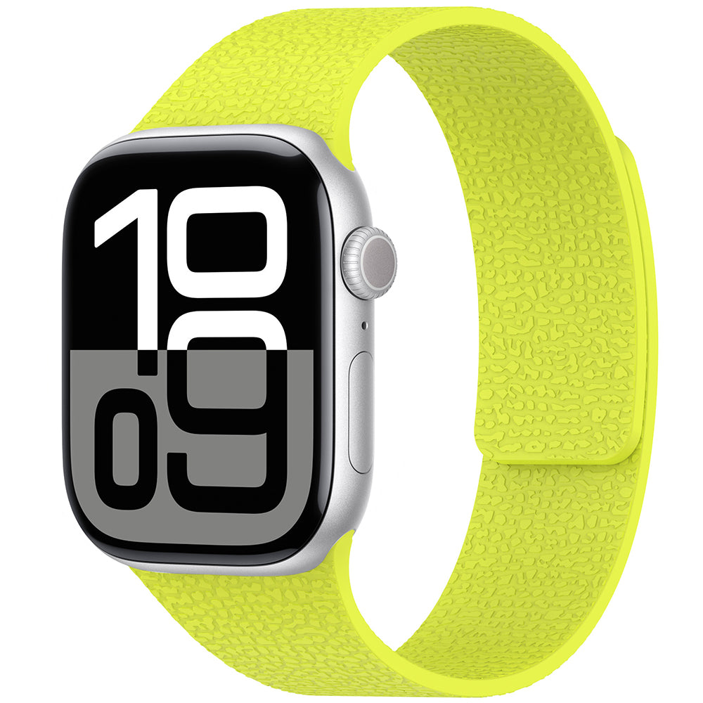 Apple Watch Ultra 49mm Zore KRD-136 Embossed Patterned Silicone Band Light Green