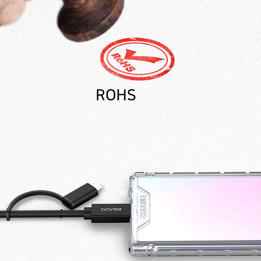 Araree Type-C To PD 2 in 1 Cable Black