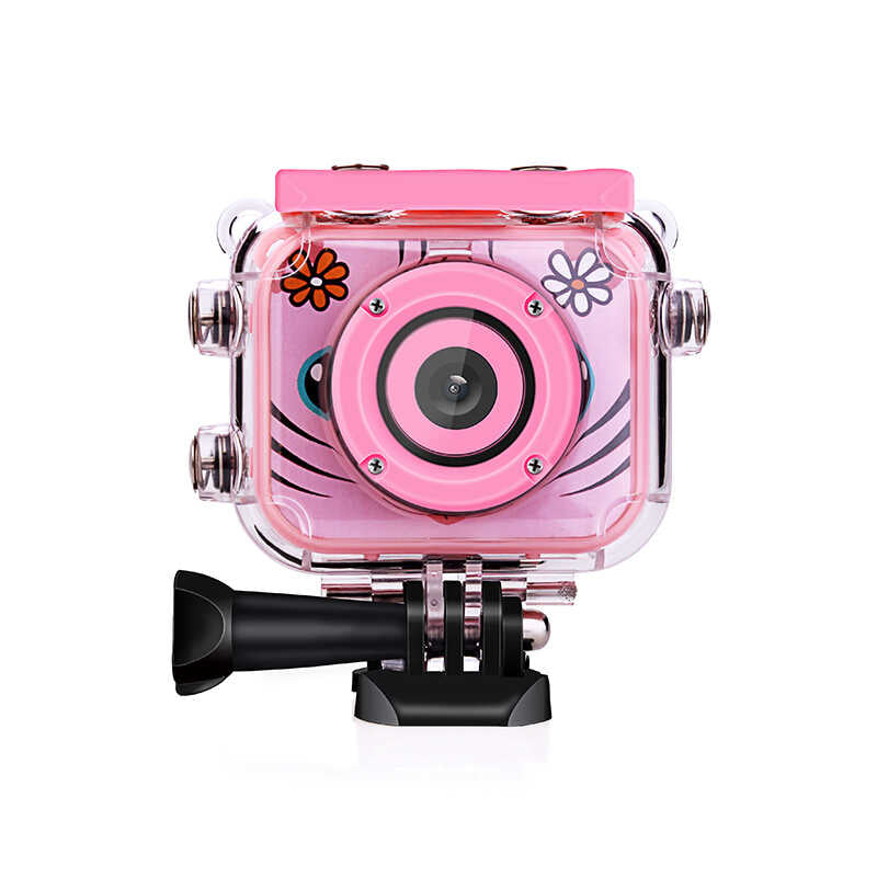 Ausek AT-G20G Çocuk Fotoğraf Makinası Pembe