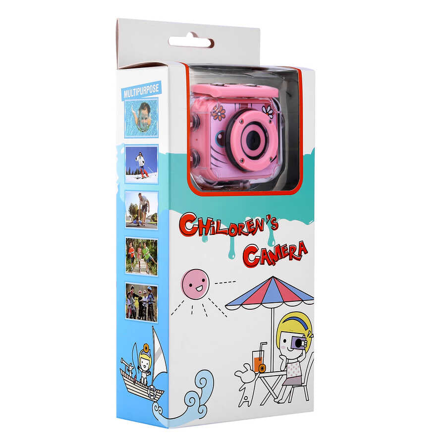 Ausek AT-G20G Çocuk Fotoğraf Makinası Pembe
