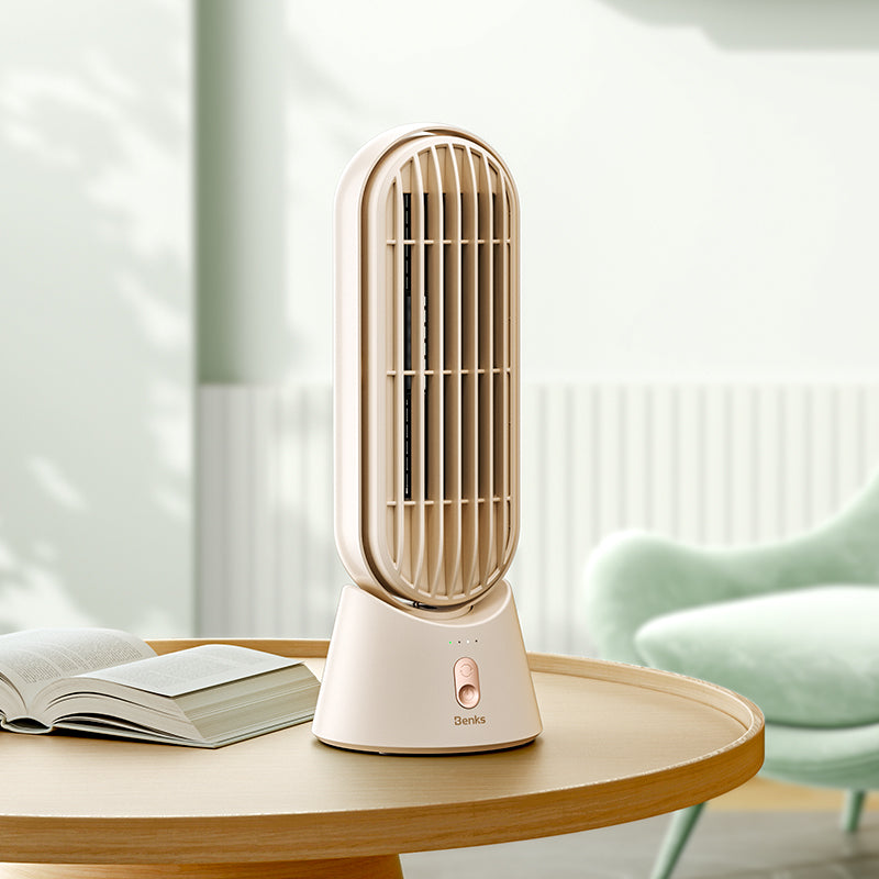 Benks Ace Tower F25 Portable Rechargeable Desktop Cooler Fan with LED Light Display