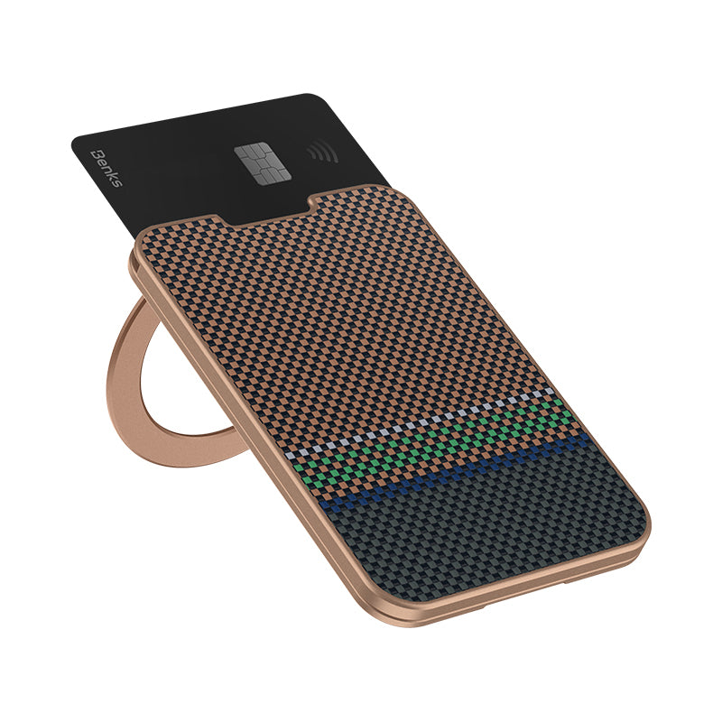 Benks ArmorGo 600D Aramid Fiber Magnetik Standlı Kartlık Siyah