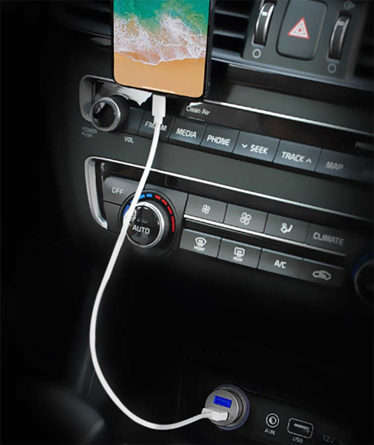 Benks C27 Dual USB Car Charger 4.8A Red